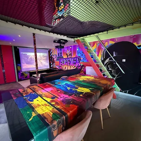 Semesterbostad Capsule Forever Young - Jacuzzi - Sauna - Billard - Arcade De Jeux - Netflix & Cinema - Ping Pong *